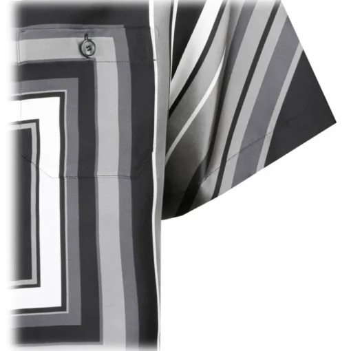 Dolce & Gabbana Shirts-Dolce & Gabbana - Multi-Striped Silk Shirt - Dolce & Gabbana Exclusive Luxury Collection - Avvenice