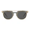 Dolce & Gabbana Eyewear Sunglasses & Eyewear-Dolce & Gabbana - Panthos Sunglasses with Metal Structure - Black and Shiny Gold - Dolce & Gabbana Eyewear - Avvenice