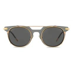Dolce & Gabbana Eyewear Sunglasses & Eyewear-Dolce & Gabbana - Panthos Sunglasses with Metal Structure - Black and Shiny Gold - Dolce & Gabbana Eyewear - Avvenice