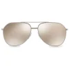 Dolce & Gabbana Eyewear Sunglasses & Eyewear-Dolce & Gabbana - Pilot Sunglasses in Gold Plated Metal - Plated Silver - Dolce & Gabbana Eyewear - Avvenice