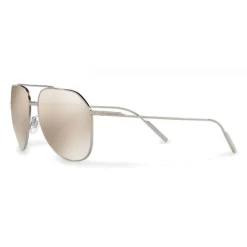 Dolce & Gabbana Eyewear Sunglasses & Eyewear-Dolce & Gabbana - Pilot Sunglasses in Gold Plated Metal - Plated Silver - Dolce & Gabbana Eyewear - Avvenice