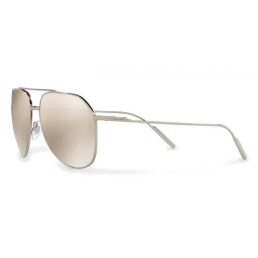 Dolce & Gabbana Eyewear Sunglasses & Eyewear-Dolce & Gabbana - Pilot Sunglasses in Gold Plated Metal - Plated Silver - Dolce & Gabbana Eyewear - Avvenice