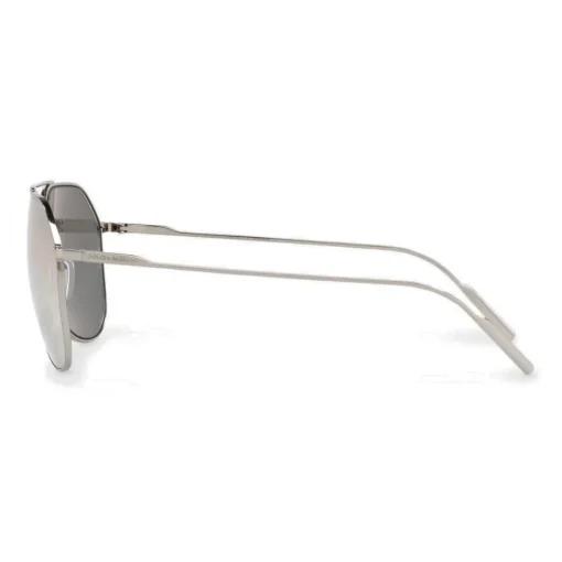 Dolce & Gabbana Eyewear Sunglasses & Eyewear-Dolce & Gabbana - Pilot Sunglasses in Gold Plated Metal - Plated Silver - Dolce & Gabbana Eyewear - Avvenice