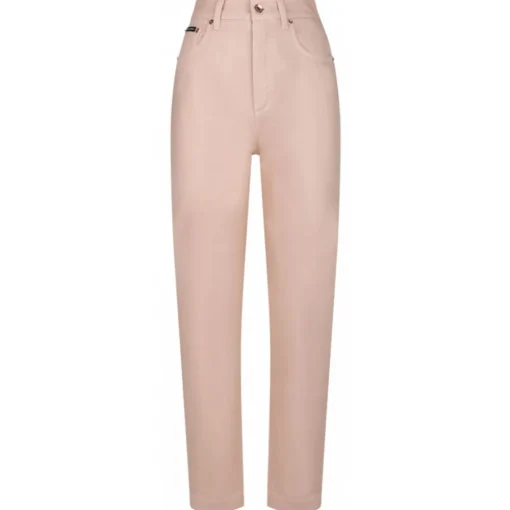 Dolce & Gabbana Trousers-Dolce & Gabbana - Pink Denim Jeans - Dolce & Gabbana Exclusive Luxury Collection - Avvenice