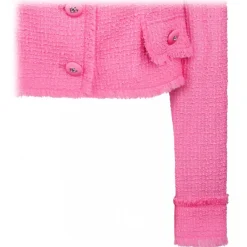 Dolce & Gabbana Jackets-Dolce & Gabbana - Pink Short Raschel Tweed Jacket - Dolce & Gabbana Exclusive Luxury Collection - Avvenice