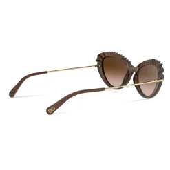 Dolce & Gabbana Eyewear Sunglasses & Eyewear-Dolce & Gabbana - Plisse Sunglasses - Brown - Dolce & Gabbana Eyewear - Avvenice