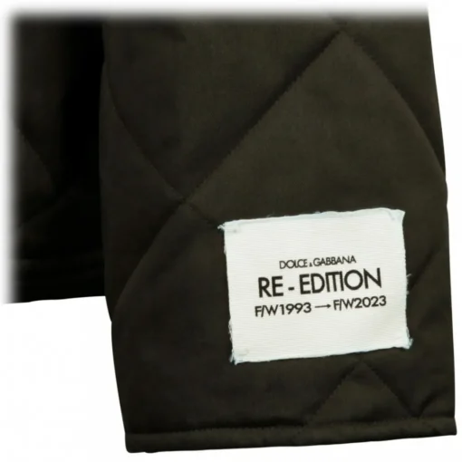 Dolce & Gabbana Jackets-Dolce & Gabbana - Quilted High-Neck Jacket with Hood - Dolce & Gabbana Exclusive Luxury Collection - Avvenice