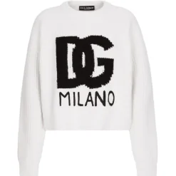 Dolce & Gabbana Knitwears-Dolce & Gabbana - Ribbed Wool Sweater - Dolce & Gabbana Exclusive Luxury Collection - Avvenice