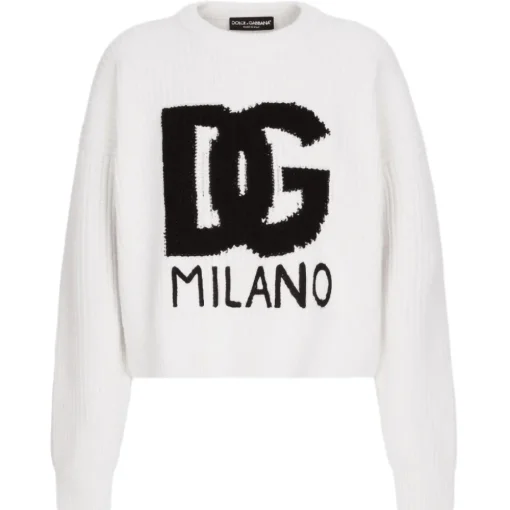 Dolce & Gabbana Knitwears-Dolce & Gabbana - Ribbed Wool Sweater - Dolce & Gabbana Exclusive Luxury Collection - Avvenice