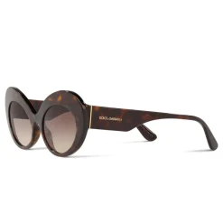 Dolce & Gabbana Eyewear Sunglasses & Eyewear-Dolce & Gabbana - Round Sunglasses Print Family - Havana - Dolce & Gabbana Eyewear - Avvenice