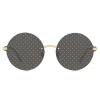 Dolce & Gabbana Eyewear Sunglasses & Eyewear-Dolce & Gabbana - Round Sunglasses Plaque Logo - Gold - Dolce & Gabbana Eyewear - Avvenice