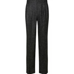 Dolce & Gabbana Trousers-Dolce & Gabbana - Smoky Black Wool Trousers - Dolce & Gabbana Exclusive Luxury Collection - Avvenice