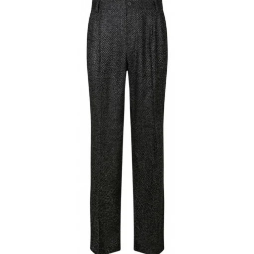 Dolce & Gabbana Trousers-Dolce & Gabbana - Smoky Black Wool Trousers - Dolce & Gabbana Exclusive Luxury Collection - Avvenice