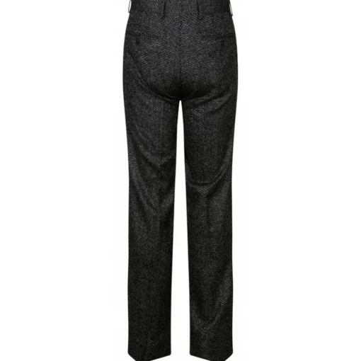 Dolce & Gabbana Trousers-Dolce & Gabbana - Smoky Black Wool Trousers - Dolce & Gabbana Exclusive Luxury Collection - Avvenice