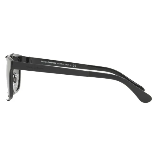 Dolce & Gabbana Eyewear Sunglasses & Eyewear-Dolce & Gabbana - Square Sunglasses with Metal Structure - Shiny Black - Dolce & Gabbana Eyewear - Avvenice