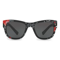 Dolce & Gabbana Eyewear Sunglasses & Eyewear-Dolce & Gabbana - Square Sunglasses in Acetate Print Graffiti - Black - Dolce & Gabbana Eyewear - Avvenice