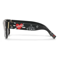 Dolce & Gabbana Eyewear Sunglasses & Eyewear-Dolce & Gabbana - Square Sunglasses in Acetate Print Graffiti - Black - Dolce & Gabbana Eyewear - Avvenice