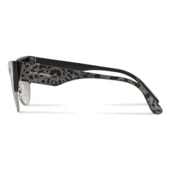 Dolce & Gabbana Eyewear Sunglasses & Eyewear-Dolce & Gabbana - Sunglasses Cat-Eye in Acetate - Leo with Silver Glitter - Dolce & Gabbana Eyewear - Avvenice