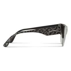Dolce & Gabbana Eyewear Sunglasses & Eyewear-Dolce & Gabbana - Sunglasses Cat-Eye in Acetate - Leo with Silver Glitter - Dolce & Gabbana Eyewear - Avvenice