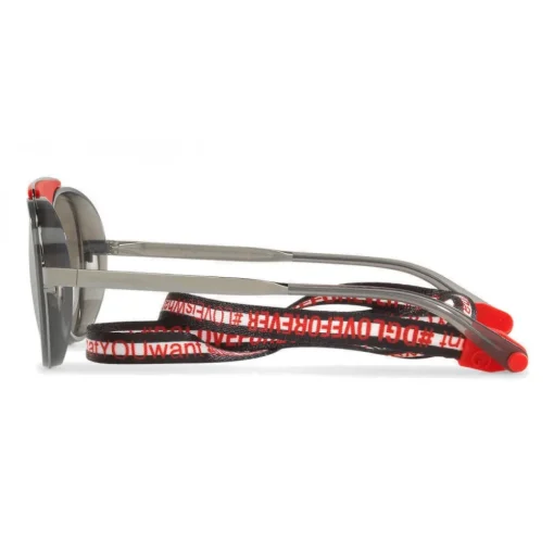 Dolce & Gabbana Eyewear Sunglasses & Eyewear-Dolce & Gabbana - Sunglasses in Metal with Fabric Band - Red - Dolce & Gabbana Eyewear - Avvenice