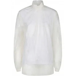 Dolce & Gabbana Shirts-Dolce & Gabbana - White Sheer Lace Blouse - Dolce & Gabbana Exclusive Luxury Collection - Avvenice