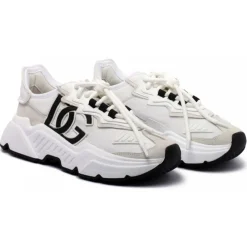 Dolce & Gabbana Shoes-Dolce & Gabbana - White Day Master Sneakers - Dolce & Gabbana Exclusive Luxury Collection - Avvenice