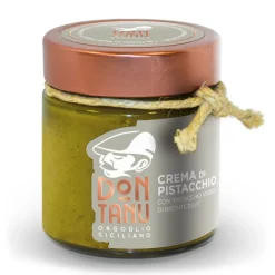 Don Tanu Sweets-- Sweet Spreadable Cream of Green Pistachio from Bronte P.D.O. - Artisan Sweets - Sicily - Italy - 200 g - Avvenice