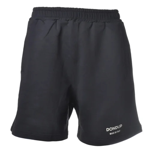 Dondup Trousers-- Bermuda Model with Contrast Logo - Blue - Trousers - Luxury Exclusive Collection - Avvenice