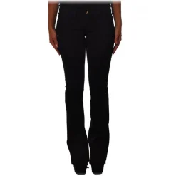 Dondup Trousers-- Bootcut Jeans with Medium Waist - Black - Trousers - Luxury Exclusive Collection - Avvenice