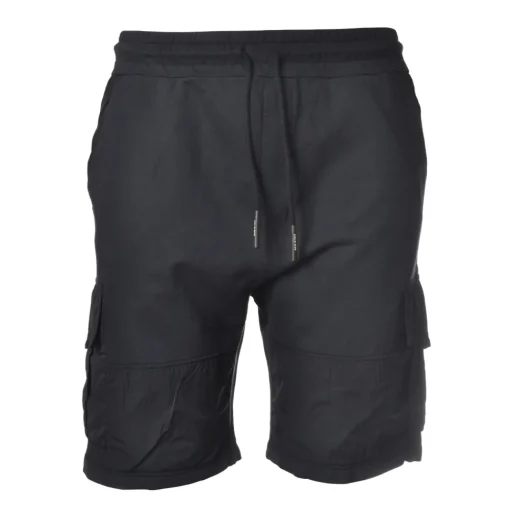 Dondup Trousers-- Cotton Bermuda with Nylon Inserts - Blue - Trousers - Luxury Exclusive Collection - Avvenice