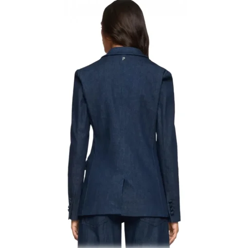Dondup Jackets-- Denim Double-Breasted Jacket - Blue - Jacket - Luxury Exclusive Collection - Avvenice