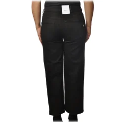 Dondup Trousers-- Five Pockets Jeans Wide Leg - Black - Trousers - Luxury Exclusive Collection - Avvenice