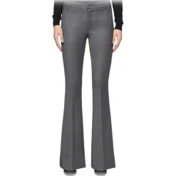 Dondup Trousers-- Flannel Chino Bootcut Trousers - Grey - Trousers - Luxury Exclusive Collection - Avvenice