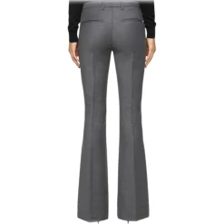 Dondup Trousers-- Flannel Chino Bootcut Trousers - Grey - Trousers - Luxury Exclusive Collection - Avvenice