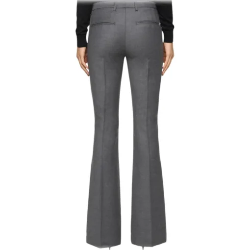 Dondup Trousers-- Flannel Chino Bootcut Trousers - Grey - Trousers - Luxury Exclusive Collection - Avvenice