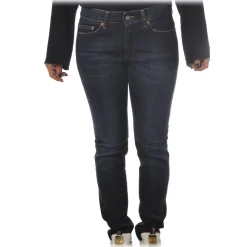 Dondup Trousers-- High-Waisted Jeans Model Monroe - Blue Denim - Trousers - Luxury Exclusive Collection - Avvenice