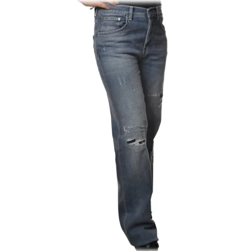 Dondup Trousers-- Jeans Five Pockets Wide Leg - Blue Jeans - Trousers - Luxury Exclusive Collection - Avvenice