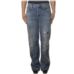 Dondup Trousers-- Jeans Five Pockets Wide Leg - Blue Jeans - Trousers - Luxury Exclusive Collection - Avvenice