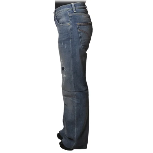 Dondup Trousers-- Jeans Five Pockets Wide Leg - Blue Jeans - Trousers - Luxury Exclusive Collection - Avvenice