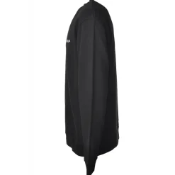 Dondup Sweatshirts-- Long-Sleeved Crewneck with Logo - Black - Sweatshirt - Luxury Exclusive Collection - Avvenice