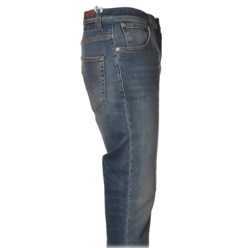 Dondup Trousers-- Low Crotch Jeans Washed Denim Canvas - Dark Denim - Trousers - Luxury Exclusive Collection - Avvenice