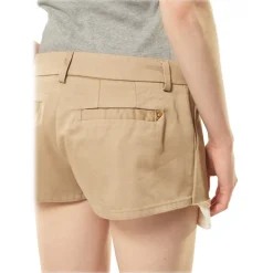 Dondup Skirts-- Low Waist Short Short Skirt - Beige - Skirt - Luxury Exclusive Collection - Avvenice