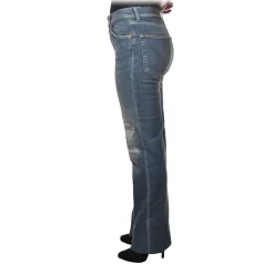 Dondup Trousers-- Mable Trousers with Five Pockets - Blue Denim - Trousers - Luxury Exclusive Collection - Avvenice