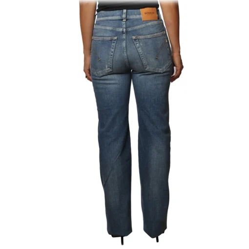 Dondup Trousers-- Mable Trousers with Five Pockets - Blue Denim - Trousers - Luxury Exclusive Collection - Avvenice