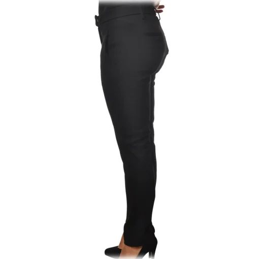 Dondup Trousers-- Perfect Trousers Made of Stretch Fabric - Black - Trousers - Luxury Exclusive Collection - Avvenice