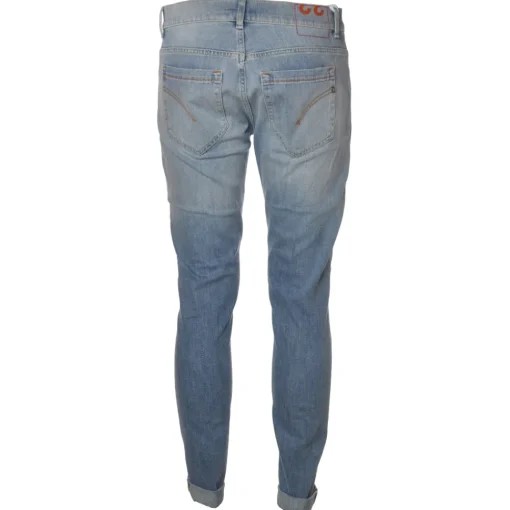 Dondup Trousers-- Regular-Waisted Jeans Model George - Light Blue - Trousers - Luxury Exclusive Collection - Avvenice