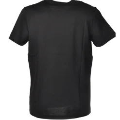 Dondup T-shirt-- Short-Sleeved T-shirt with Contrasting Logo - Black - T-shirt - Luxury Exclusive Collection - Avvenice