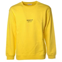 Dondup Sweatshirts-- Sweatshirt with Print - Yellow - Sweatshirt - Luxury Exclusive Collection - Avvenice