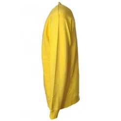 Dondup Sweatshirts-- Sweatshirt with Print - Yellow - Sweatshirt - Luxury Exclusive Collection - Avvenice