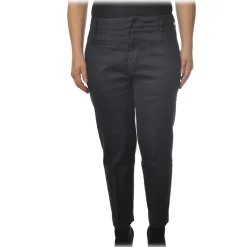 Dondup Trousers-- Tapered Leg Trousers - Blue - Trousers - Luxury Exclusive Collection - Avvenice